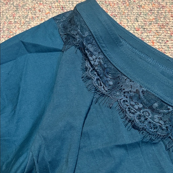 NWT Anthropologie  One-Shoulder Puff Sleeve Top XL cotton - Picture 12 of 13